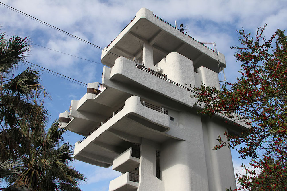 The upper cable car station in Sochi's botanical gardens