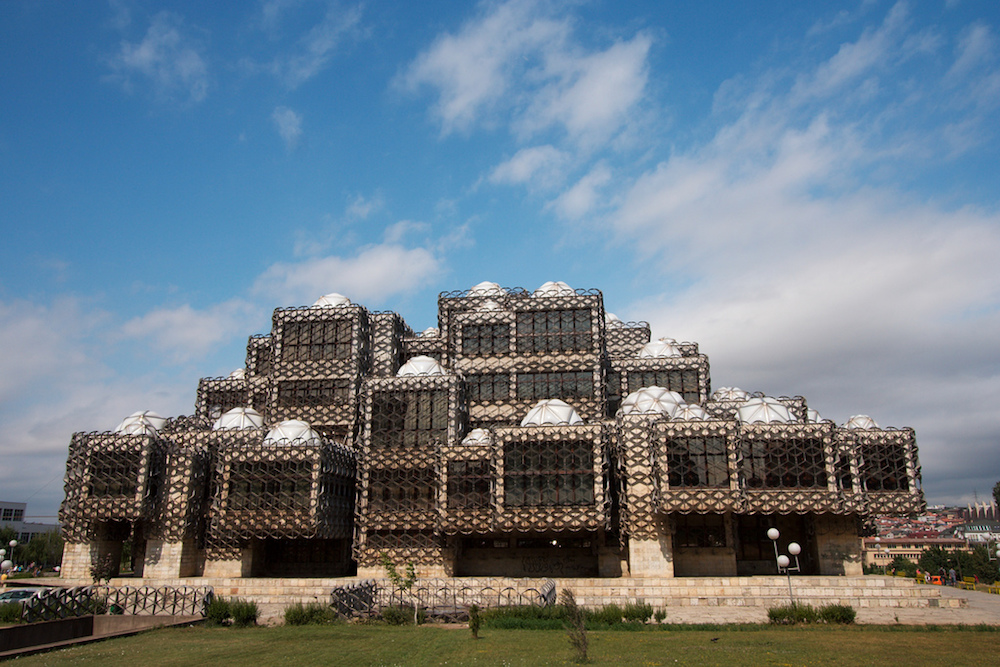 The National Library of Kosovo. Image: qiv under a CC License