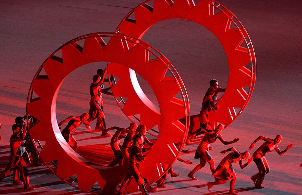 Russian Avant-garde art depicted at the opening of the 2014 Sochi Winter Olympics