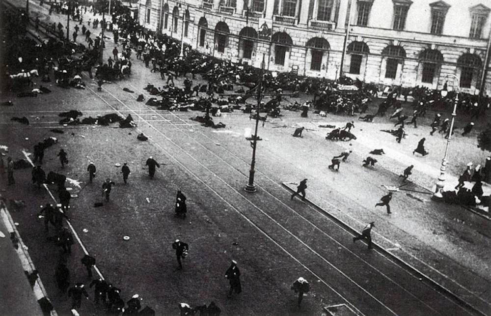 Riots in Petrograd during 1917