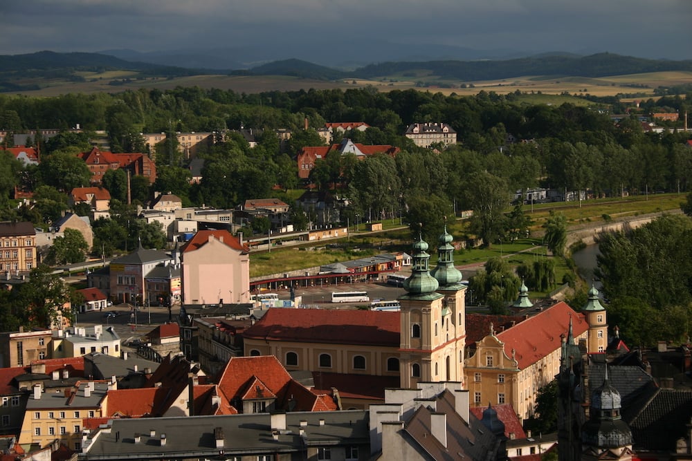 The town of Kłodzko in Silesia, near where Tokarczuk lives. Image: Stefan under a CC License