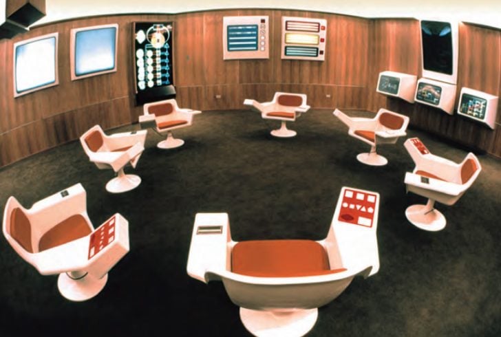 Cybersyn control room, Chile. Image: Gui Bonsieppe under a CC license