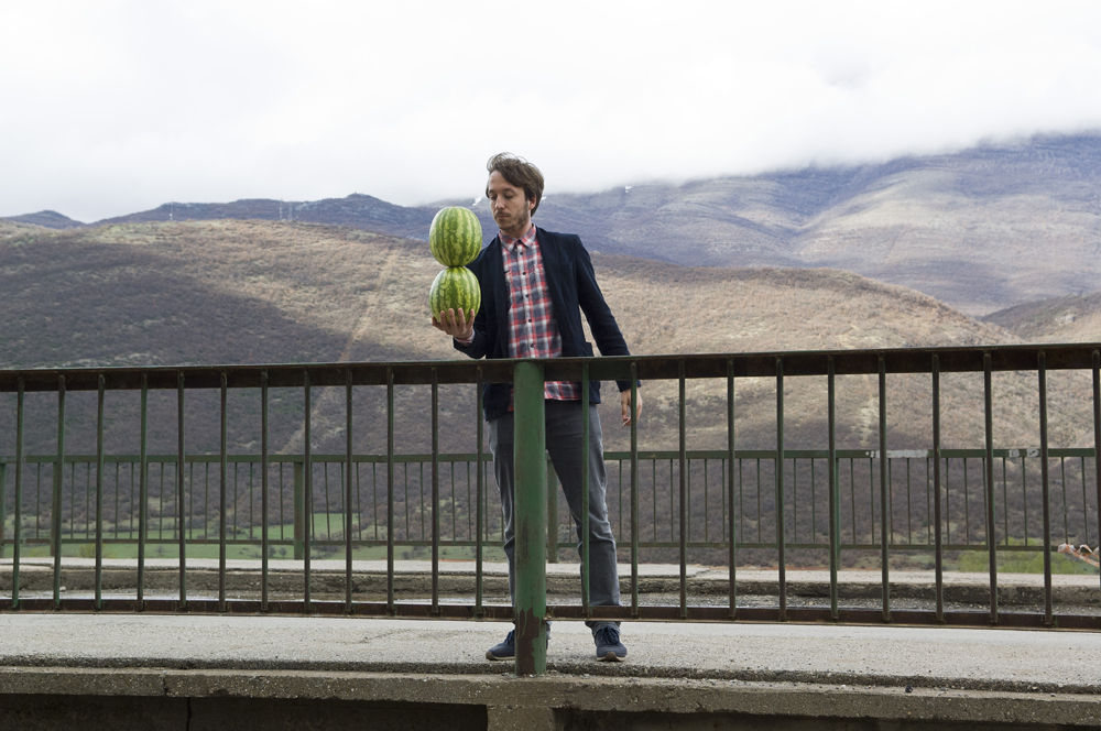 Selmani’s 2012 work They say you can’t hold two watermelons in one hand. Image: Blerim Racaj