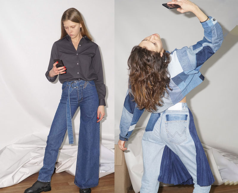 Ksenia Schnaider just dropped asymmetrical jeans. Here are the other viral hits from the Kiev label