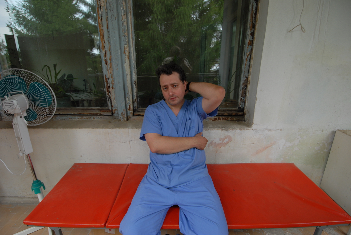 Osipov photographed in Tarusa Hospital in 2006