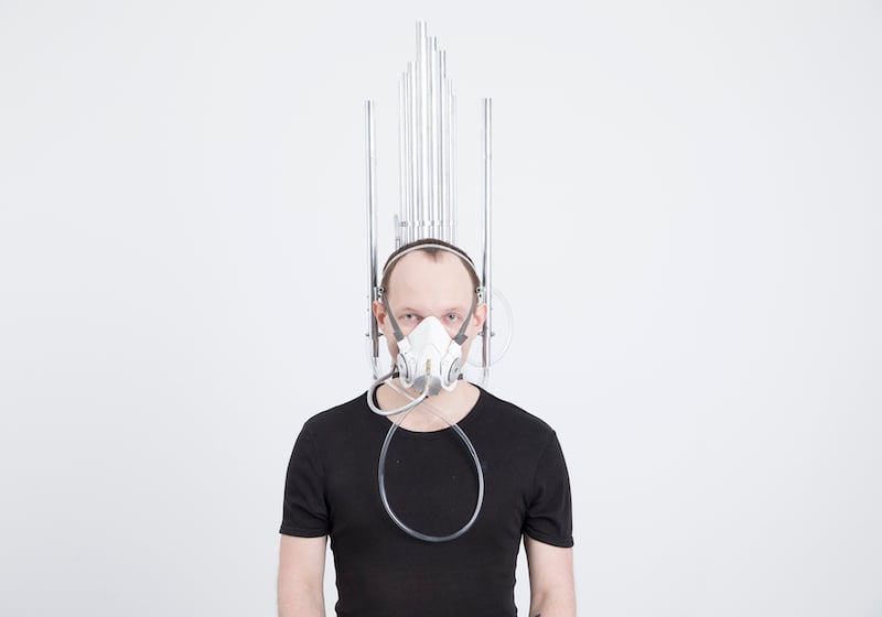 Last breath? A Moscow artist contemplates death with a wearable mask organ 