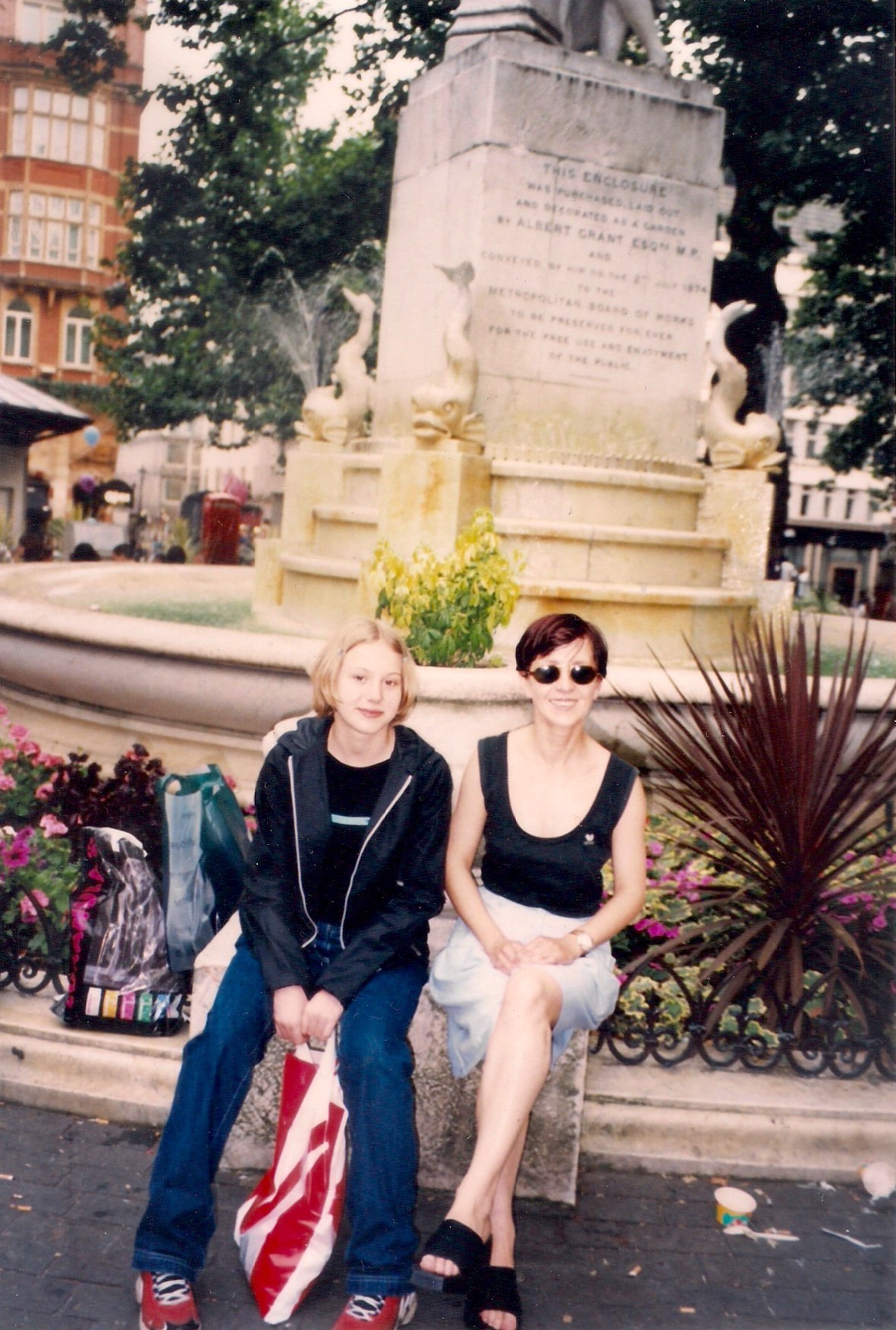 Kamila aged 14 with aunt visiting from Poland