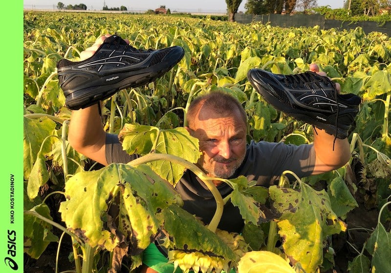 Yes, a topless Juergen Teller is modelling the latest drop for Bulgarian designer Kiko Kostadinov