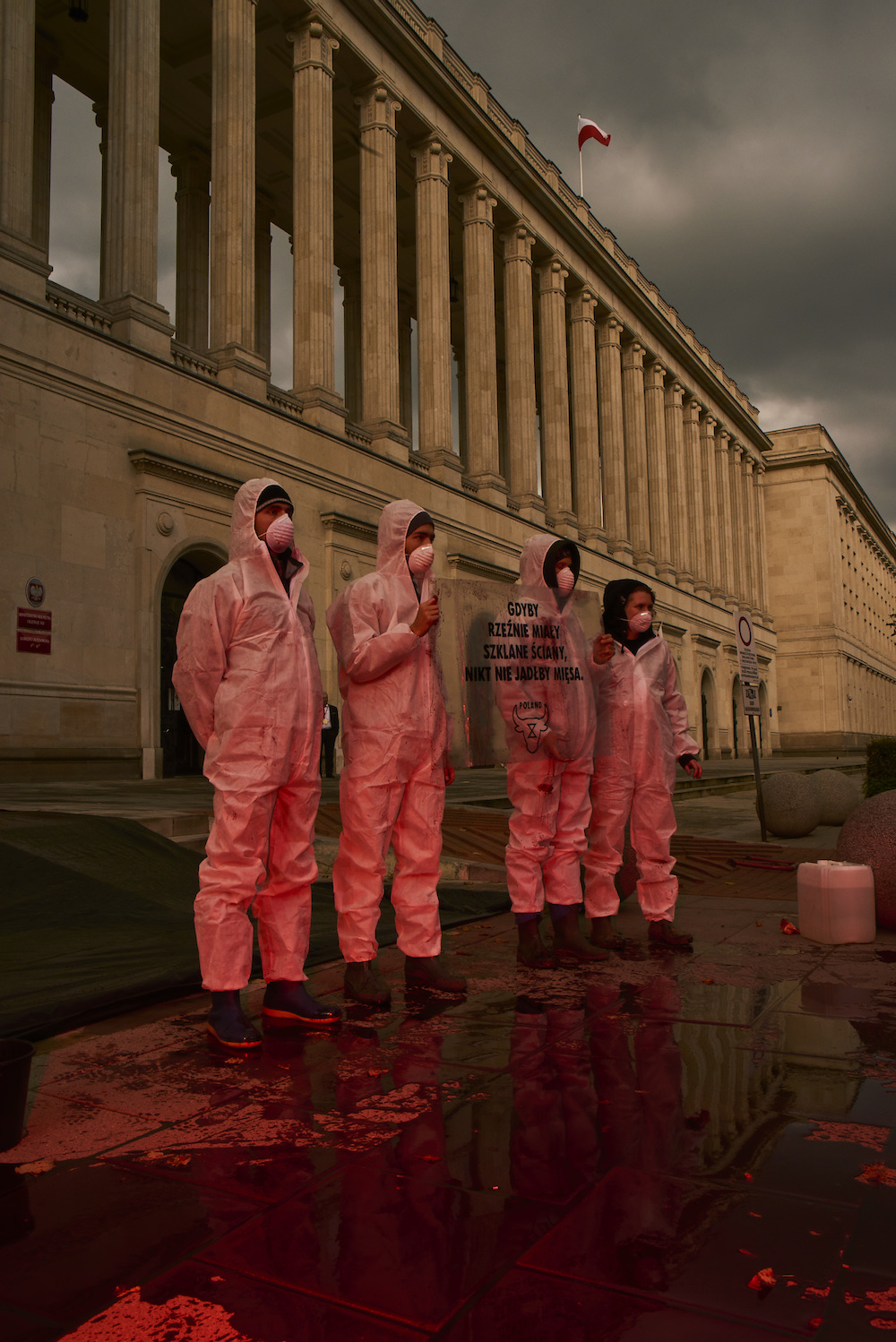 Extinction Rebellion protest in Warsaw. Image: Grzegorz Welnicki