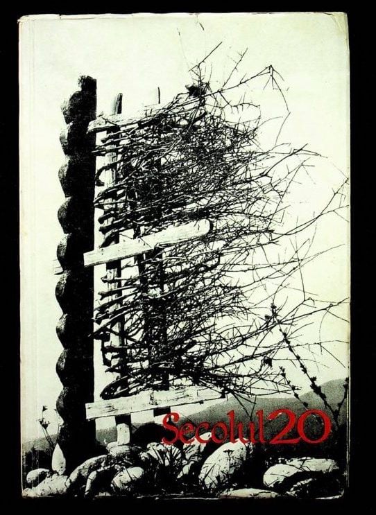 The cover of the magazine Secolul 20, titled "The village of Brancusi", 1967