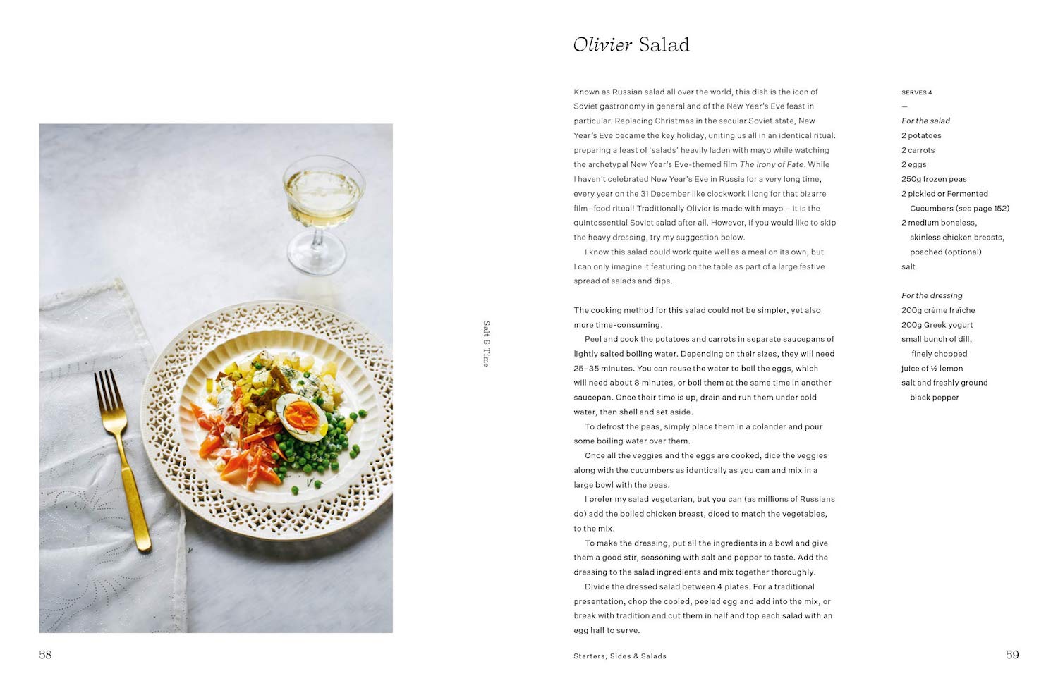 Spread from the cookbook Salt and Time