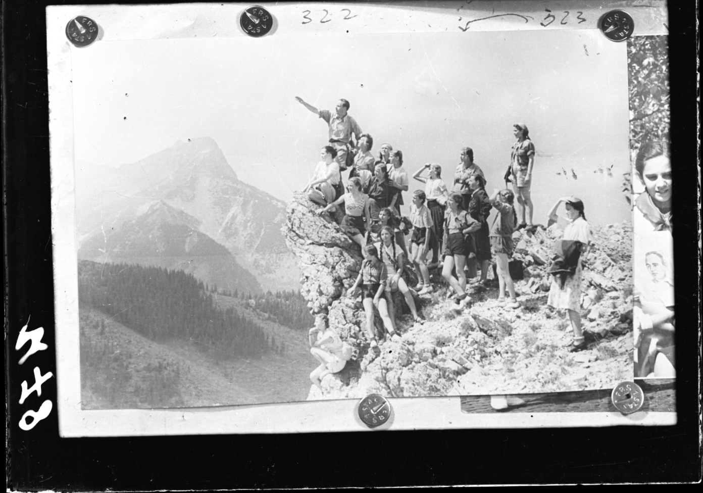 Mountain hikers 1945-55