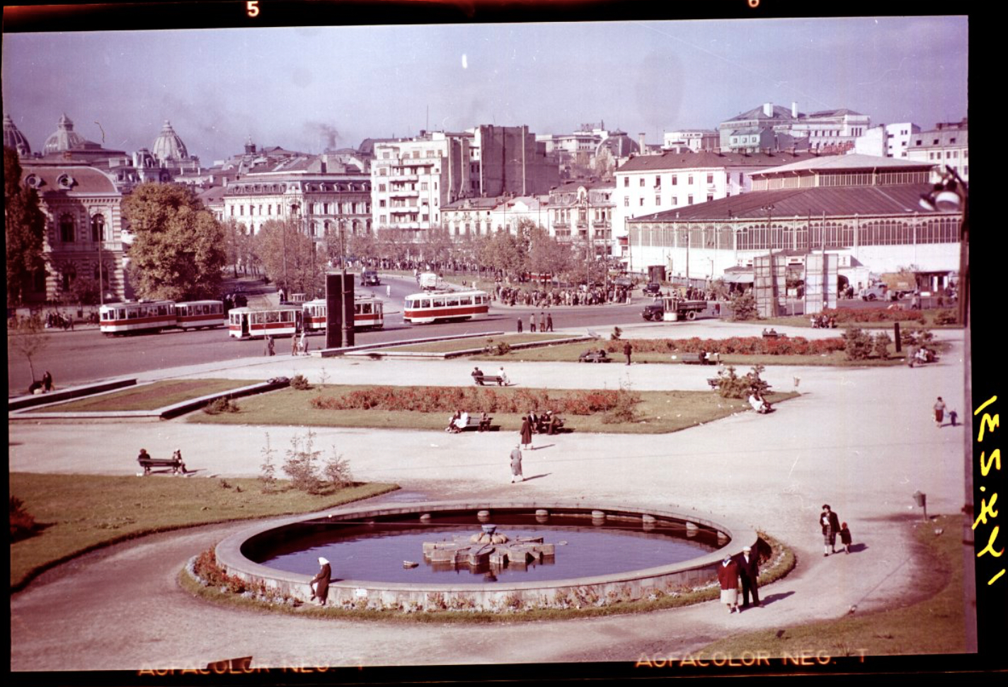 Piața Unirii in Bucharest 1950-60