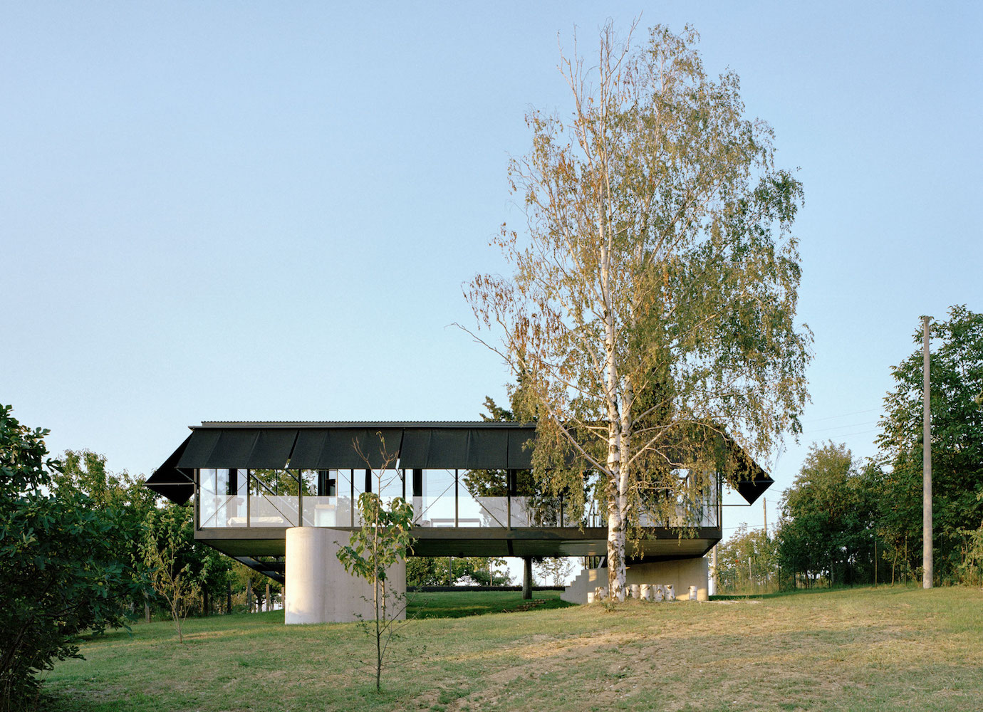 The levitating home: a Serbian mountain house stands metres above the ground