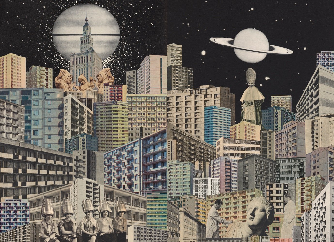 Radical ideas vs concrete realities: enter the surreal urban world of these dystopian collages 
