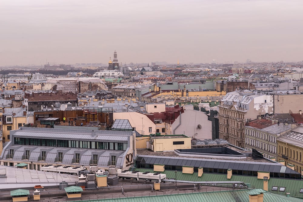 View from St Isaac’s Cathedral. Image: Egor Rogalev