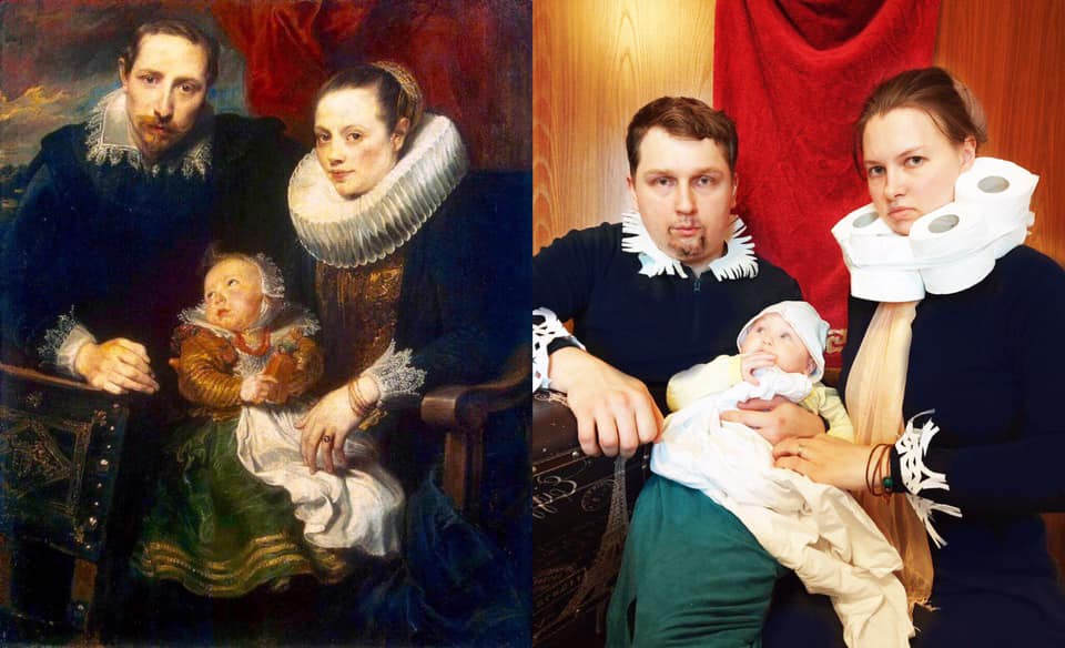 Family Portrait by Anthony Van Dyck. Image: Yulia Panfilova via Facebook.