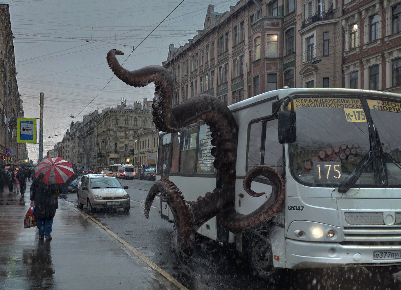 Enter the curious art-dystopia of St Petersburg under monster invasion 