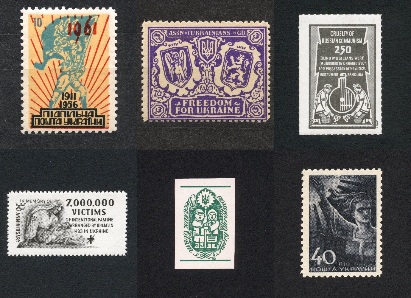 How the Ukrainian diaspora denounced Soviet repression through underground postage stamps