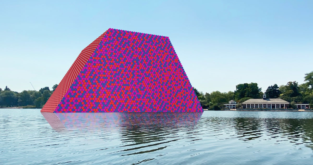 Build your own Christo sculpture at home with an augmented reality app