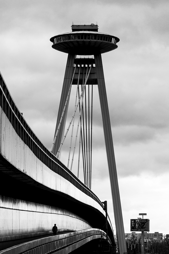 Bridge of the Slovak National Uprising, by A. Tesár, J. Lacko and I. Slameň, 1967-1972. Bratislava, Slovakia. Image: Stefano Perego 