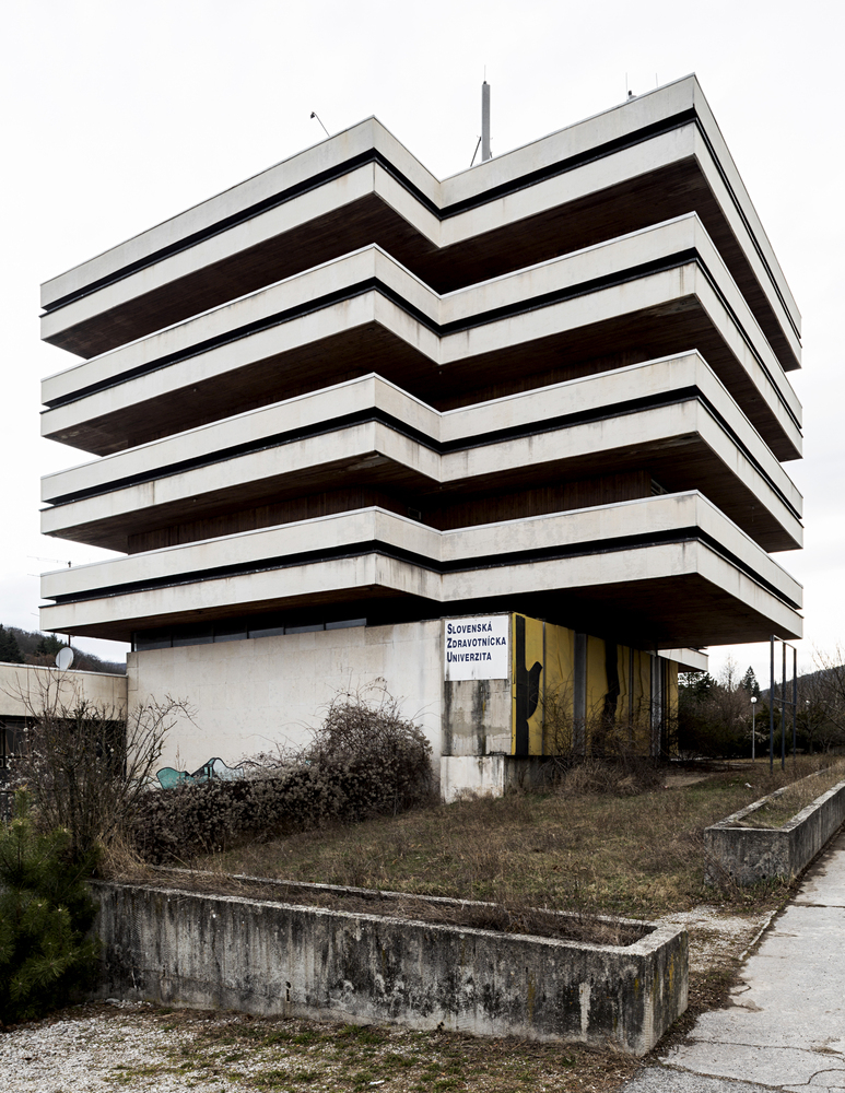 State Political School, by architect Vladimír Dedeček, 1972-1978. Modra, Slovakia. Image: Stefano Perego 