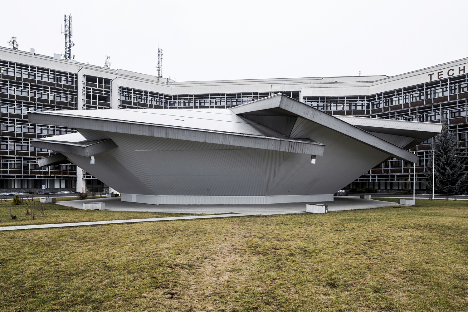 Technical University, by architect Vladimír Dedeček, 1984. Zvolen, Slovakia. Image: Stefano Perego 