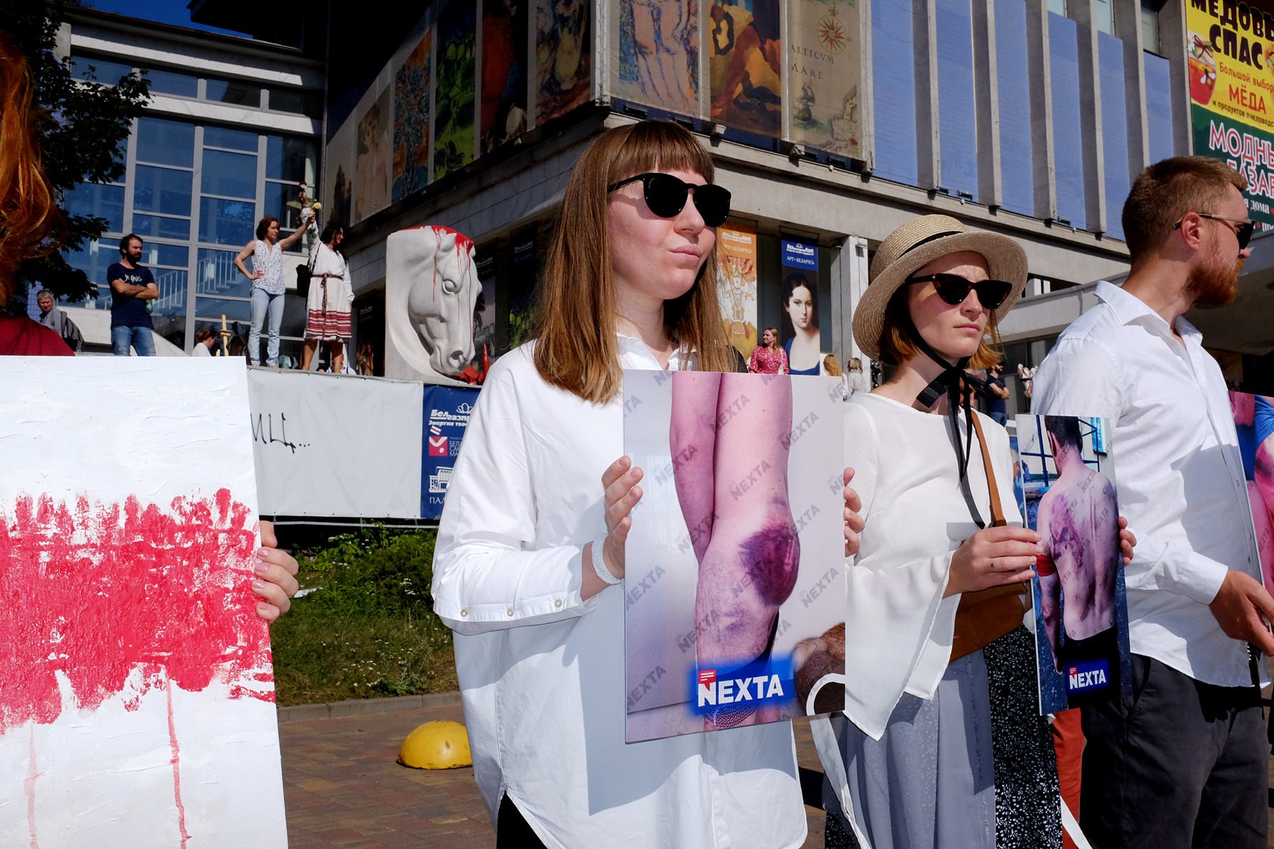 ‘I thought I would not get out alive:’ a Belarusian artist speaks out on police brutality after protesting in Minsk 