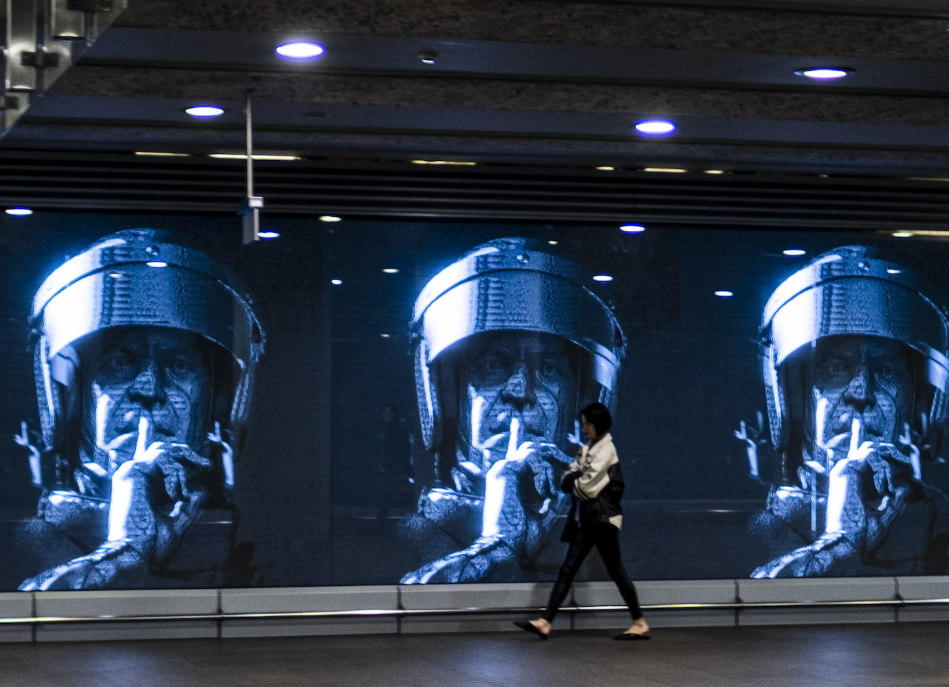 Posters against authoritarian rule appear in Warsaw ahead of Polish Presidential elections