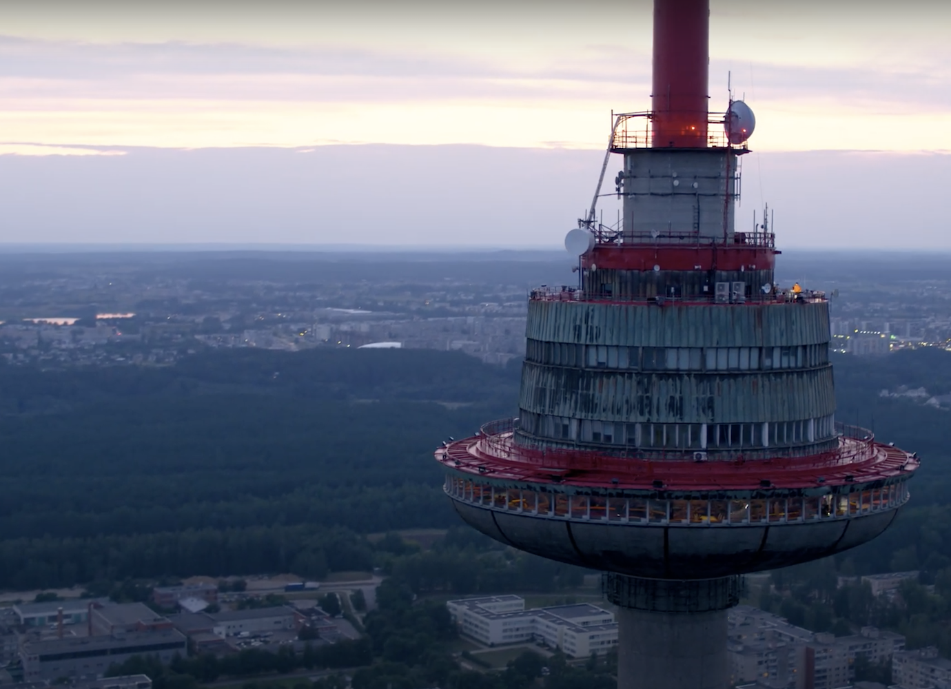 See Vilnius from the top of its tallest tower in this electronic music video