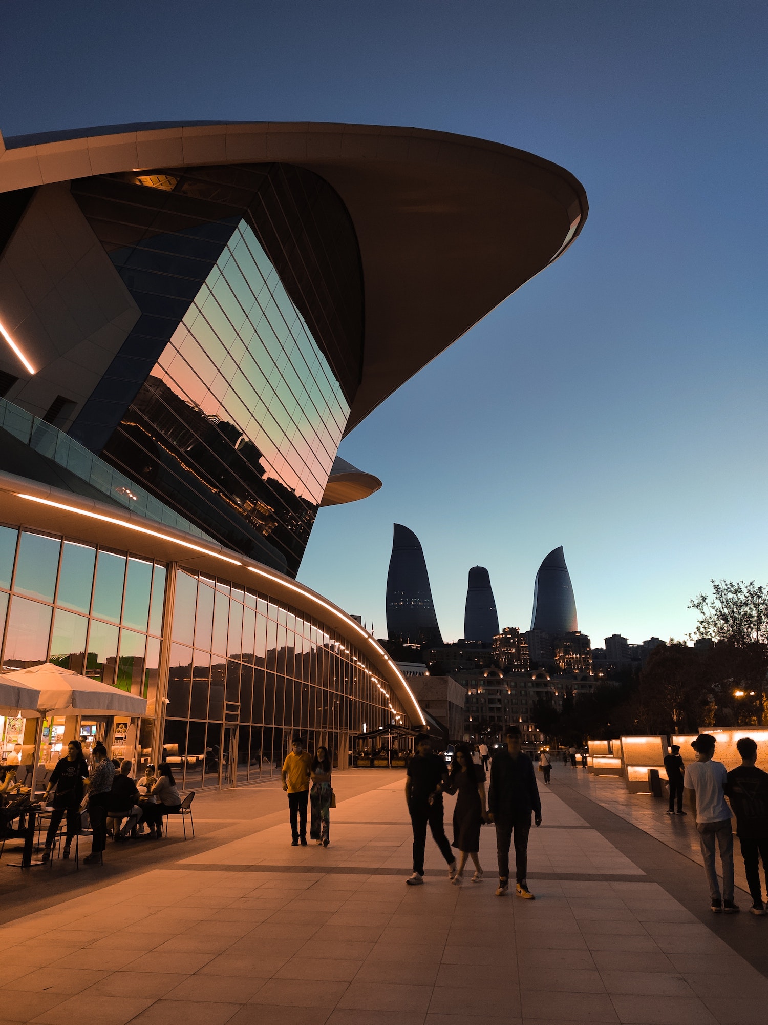 Baku with the Flame Towers in the background. Image: Iltun Huseynli/Unsplash