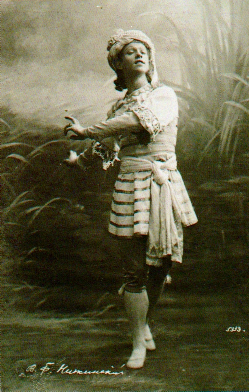 Vaslav Nijinsky as Vayou in Nikolai Legat's revival of Marius Petipa's The Talisman, St Petersburg, 1909
