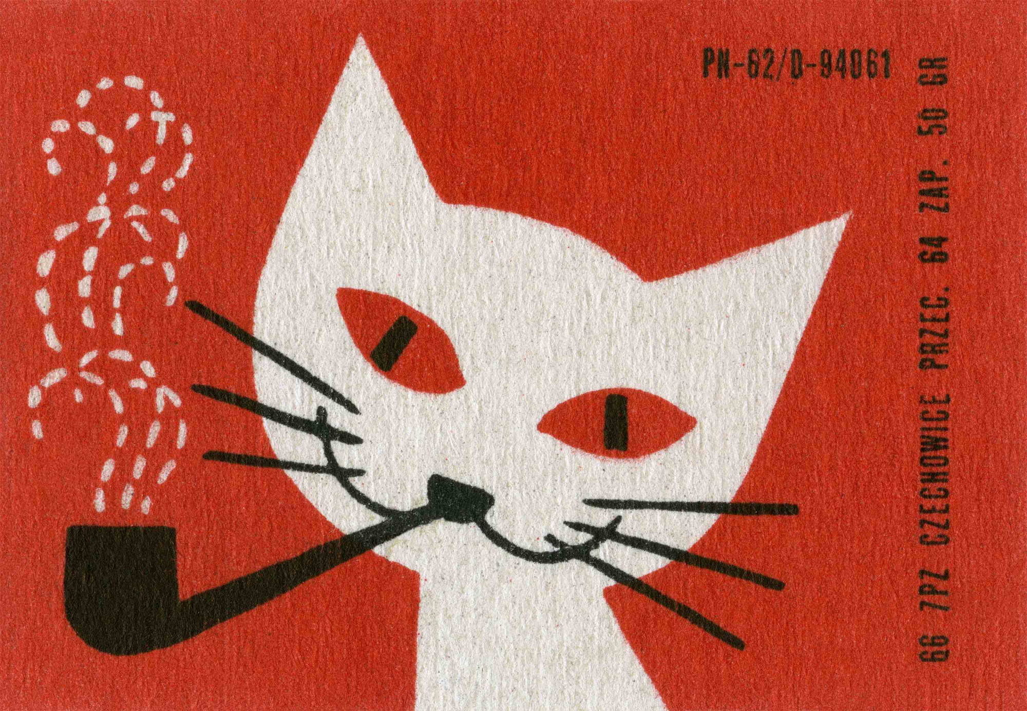 Smoking Cat, Poland, 1966