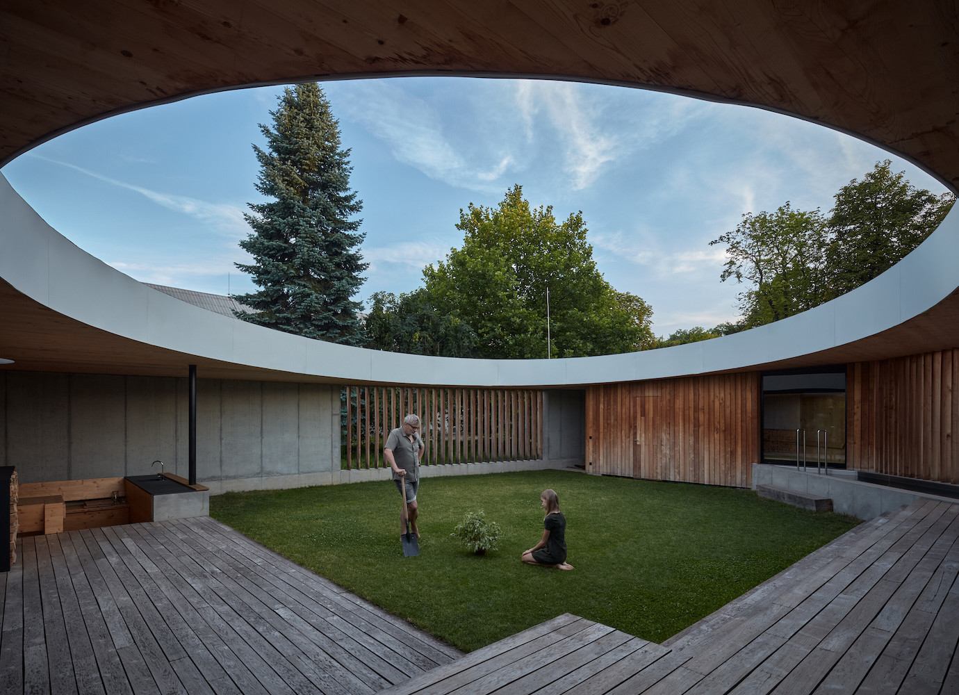 This modern Czech home hides a remodelled ancient Greek atrium | Concrete Ideas