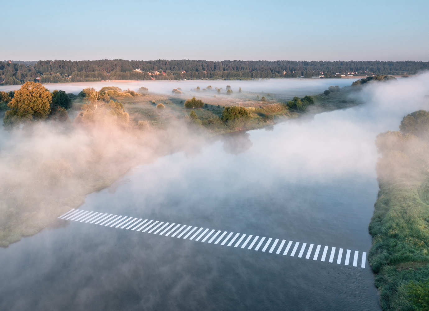 Crossroads: a floating river sculpture spotlights Russia’s environmental destruction