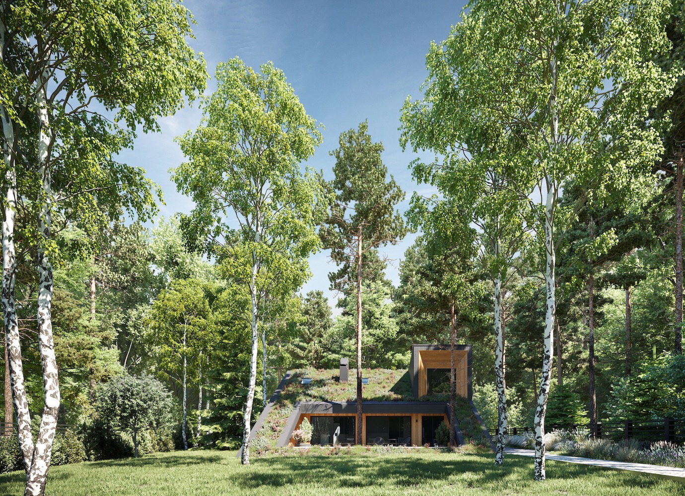 Flora first: the Moscow home built to fit around trees | Concrete Ideas