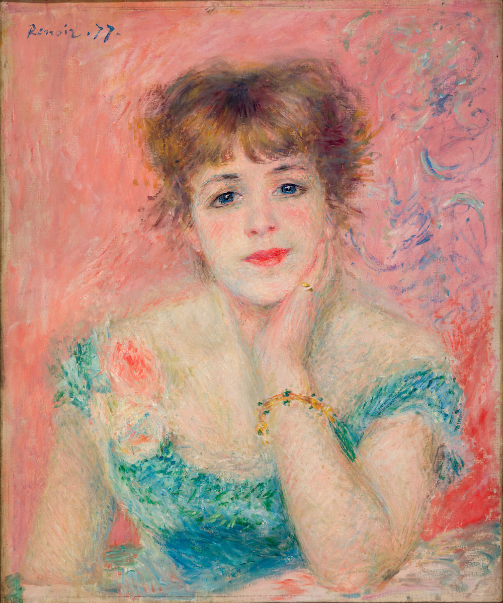 Image: Portrait of the Actress Jeanne Samary, by Auguste Renoir, Paris, 1877.