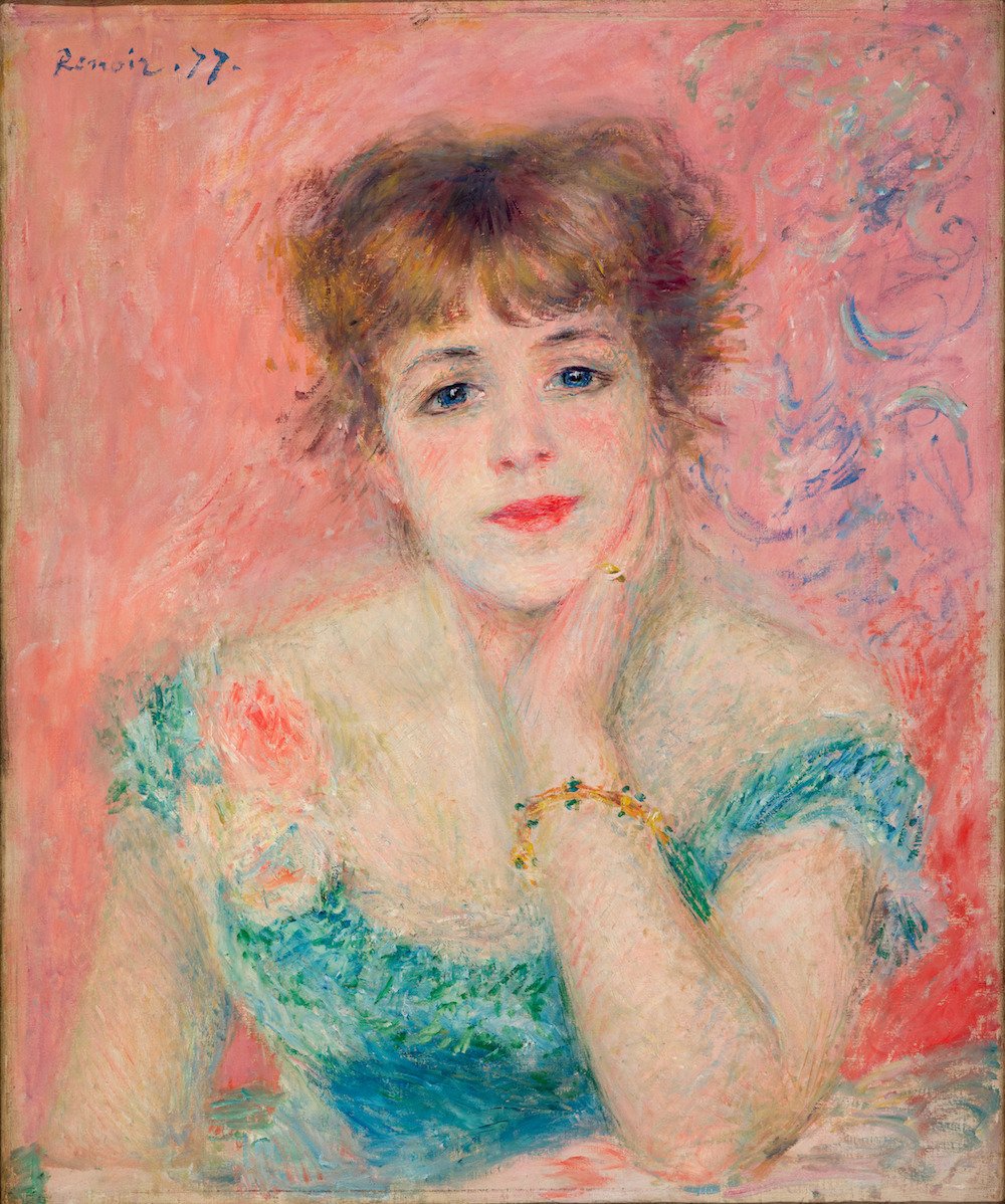 Image: Portrait of the Actress Jeanne Samary, by Auguste Renoir, Paris, 1877.