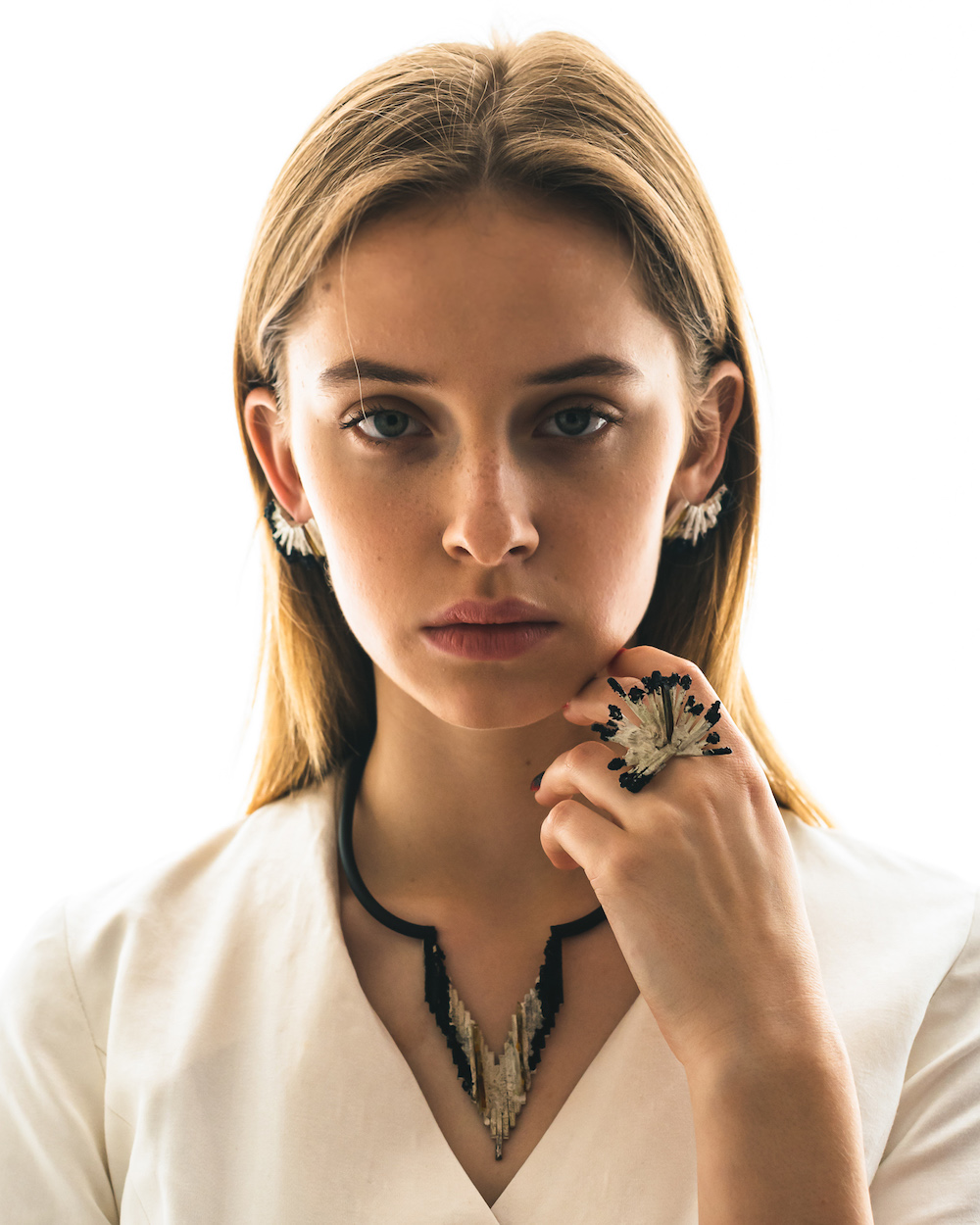 Dalius Ilginis's silver and amber Anxiety collection was among the winners of the Fashion Accessory category