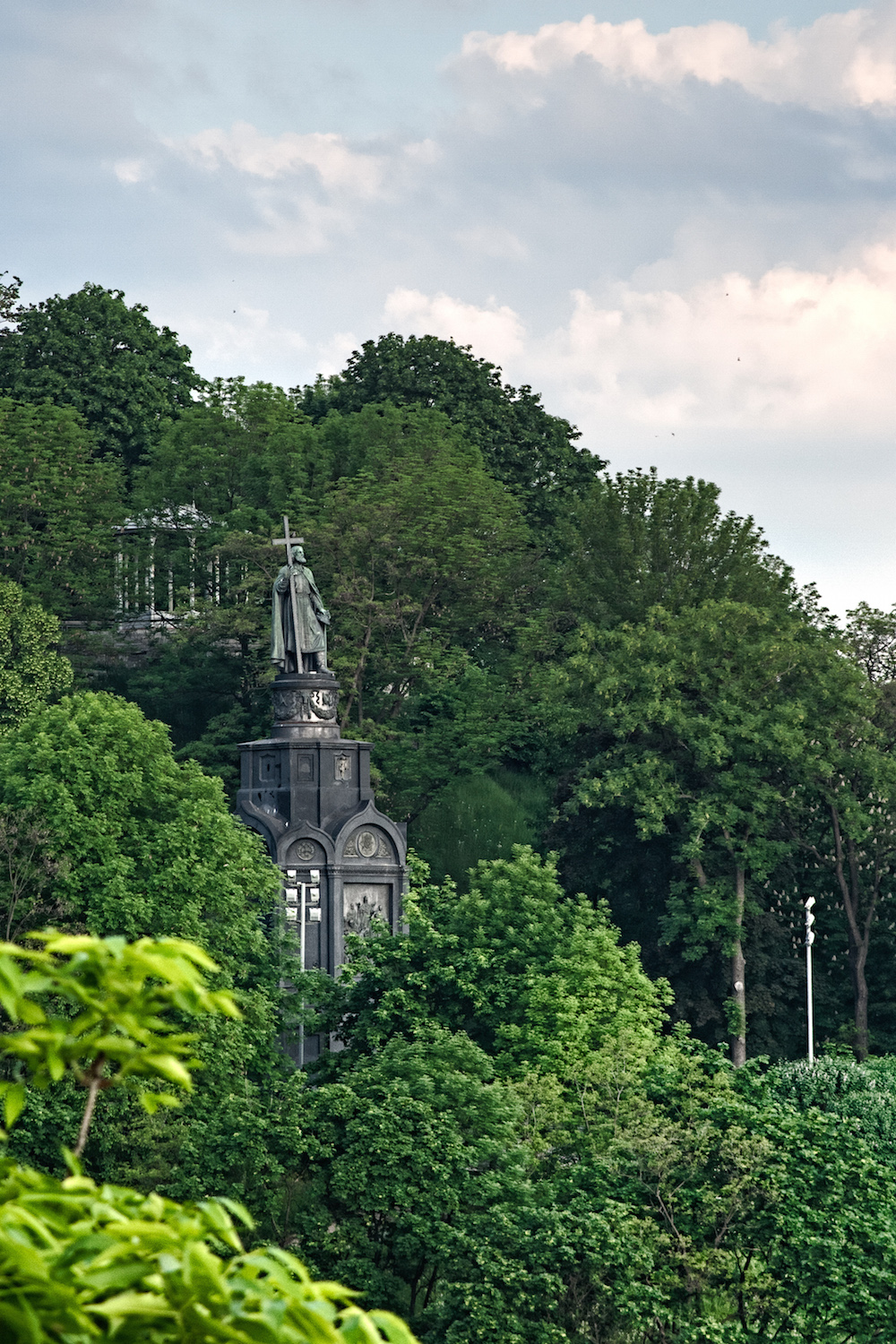 Volodymyr the Great overlooking Dnieper River in Kiev, Ukraine. Photograph: Matt Shalvatis under a CC licence.