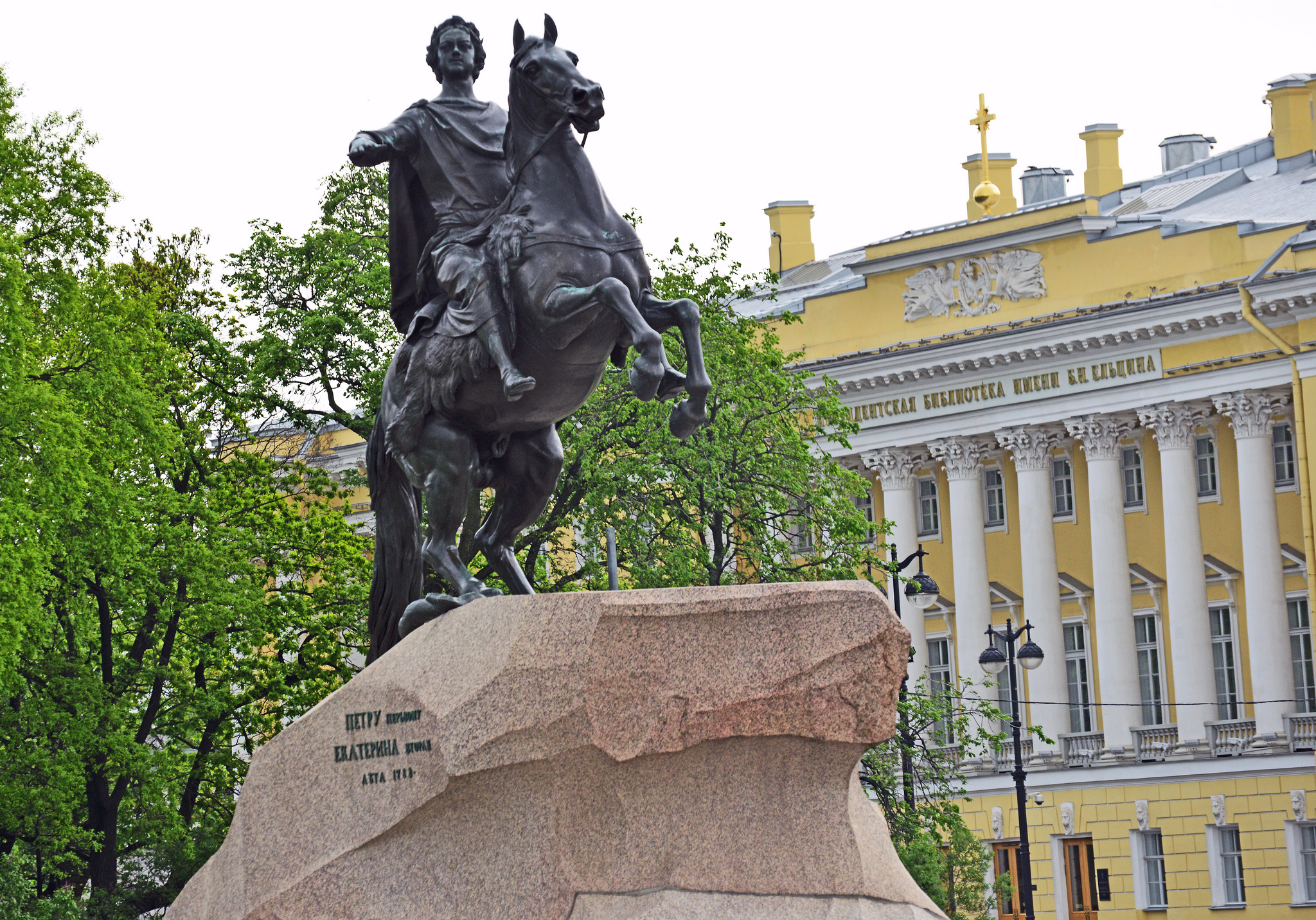St Petersburg's <em>The Bronze Horseman</em>. Photograph: Harvey Barrison under a CC licence