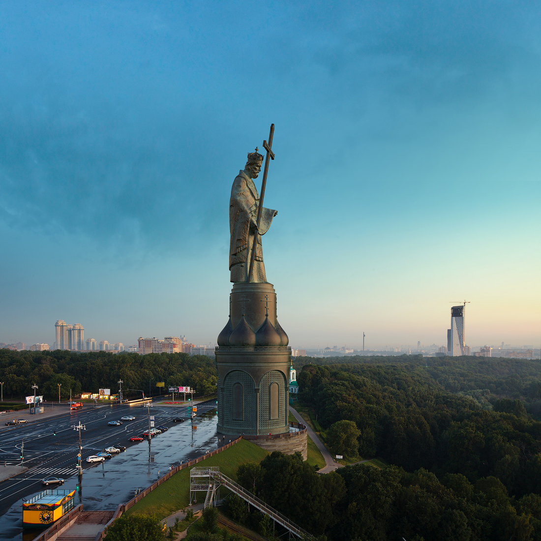 Proposed Vladimir the Great monument. Visualisation by Viktor Borisov. 