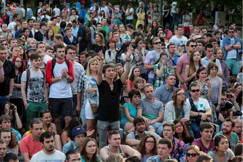 The crowd gathers at Geek Picnic, Russia's largest science and technology festival (Photo: GEEK PICNIC)