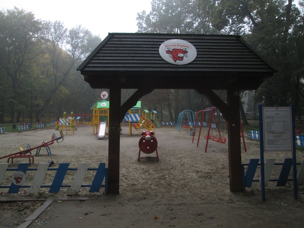 Playground in Ivan Franko Park (Image: Owen Hatherley)