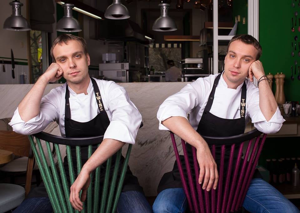 Chefs Ivan and Sergey Berezutsky, owners of Twins restaurant