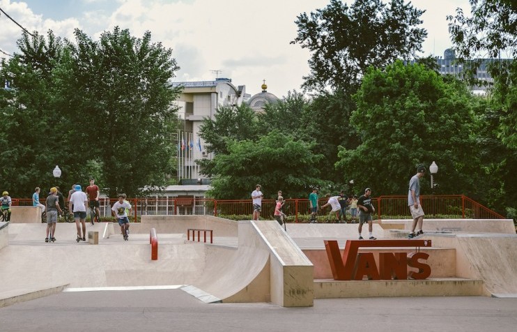 Vans skate park in Gorky Park