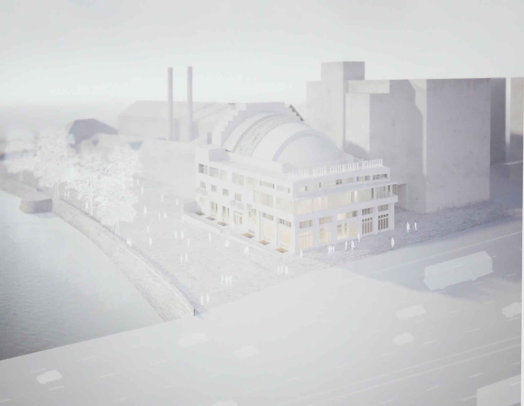 Model proposal for the new museum in the former cinema