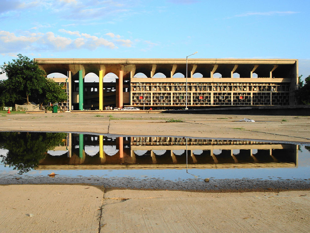 Le Corbusier’s Punjab and Haryana High Court in Chandigarh.
