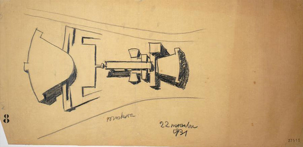 A Palace of the Soviets sketch dated November 1931