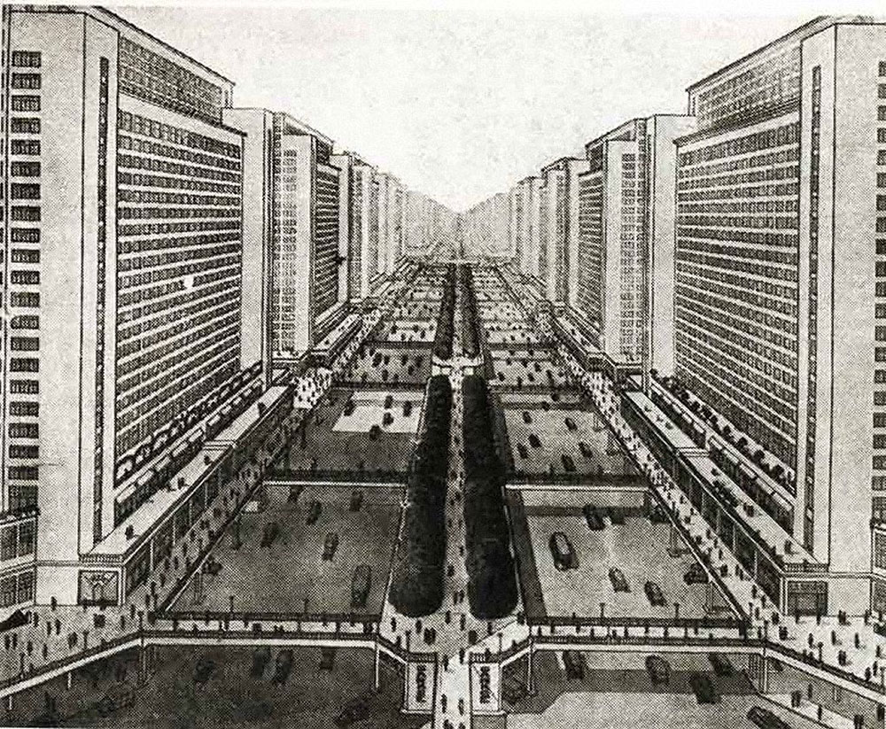 Le Corbusier’s ville contemporaine, as he envisaged it in 1925